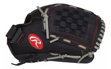 Cargar imagen en el visor de la galería, Guante Beisbol Softbol Rawlings R125bgs Negro 12.5 In
